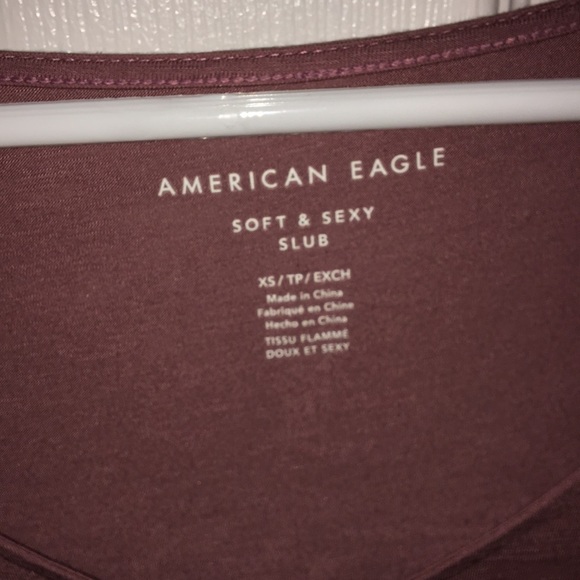 American Eagle mauve long sleeve - Picture 3 of 3